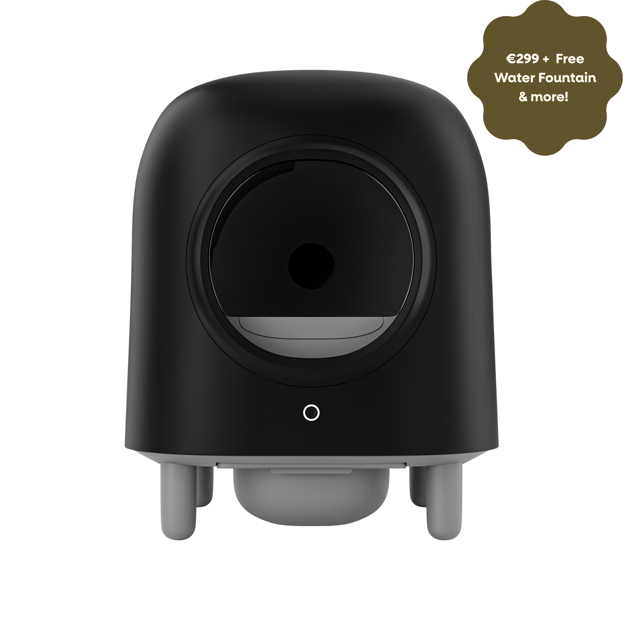 Petree Cube - Self-Cleaning Litter Box - Black Edition